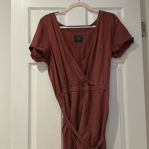 Abercrombie & Fitch Large Rust jumpsuit with belt